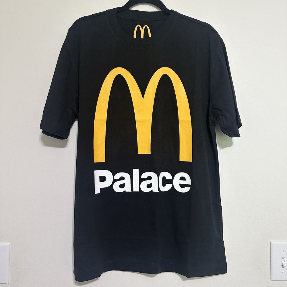 Adult Unisex‎ Size Large McDonald's Palace T-Shirt Arch Graphic Black Skateboard